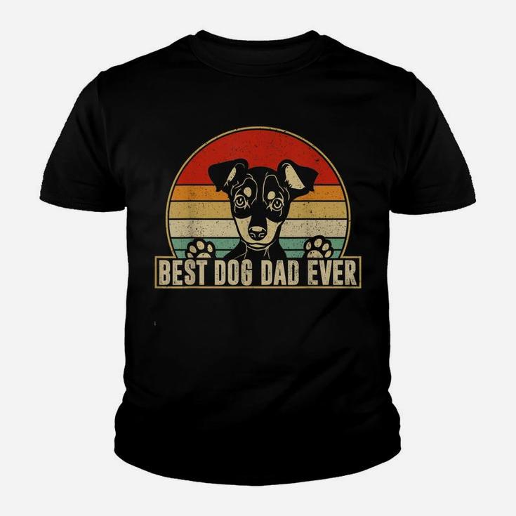 Mens Best Dog Dad Ever - Miniature Pinscher Daddy Dog Lover Owner Youth T-shirt