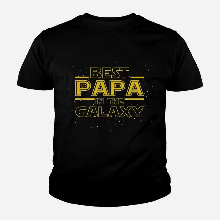 Mens Best Papa Galaxy Shirt Birthday Father's Day Gift For Papa Youth T-shirt