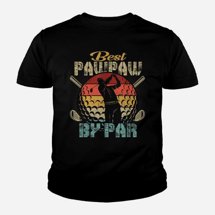 Mens Best Pawpaw By Par Fathers Day Gift Golf Lover Golfer Youth T-shirt