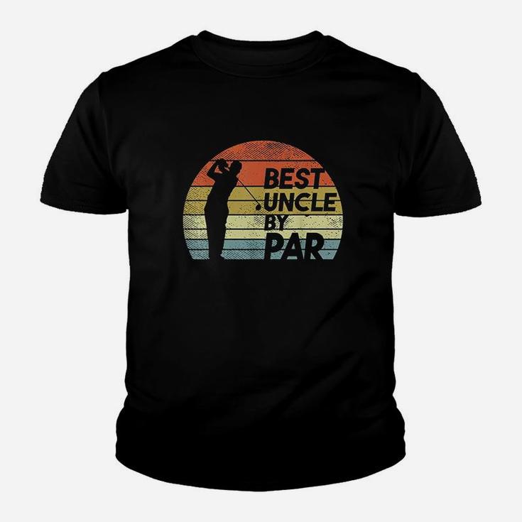Mens Best Uncle By Par Golf Fathers Day Golfer Uncle Gift Youth T-shirt
