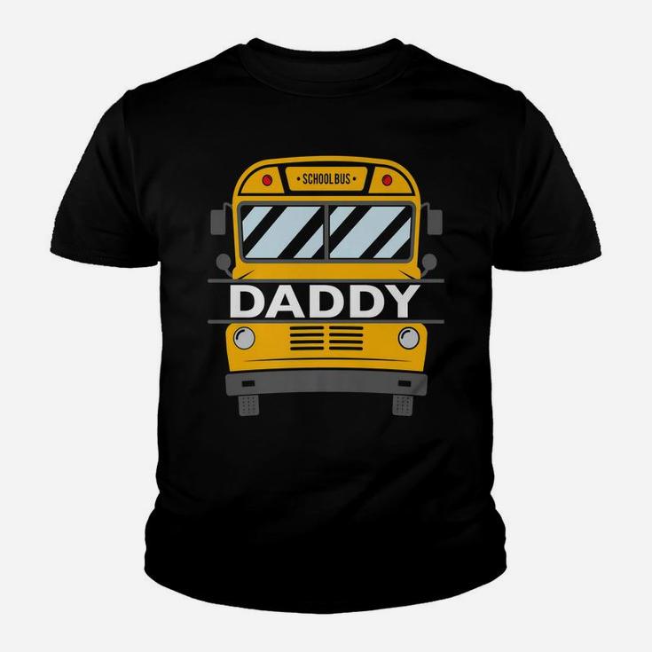 Mens Daddy Matching Family Costume School Bus Theme Kids Party Youth T-shirt