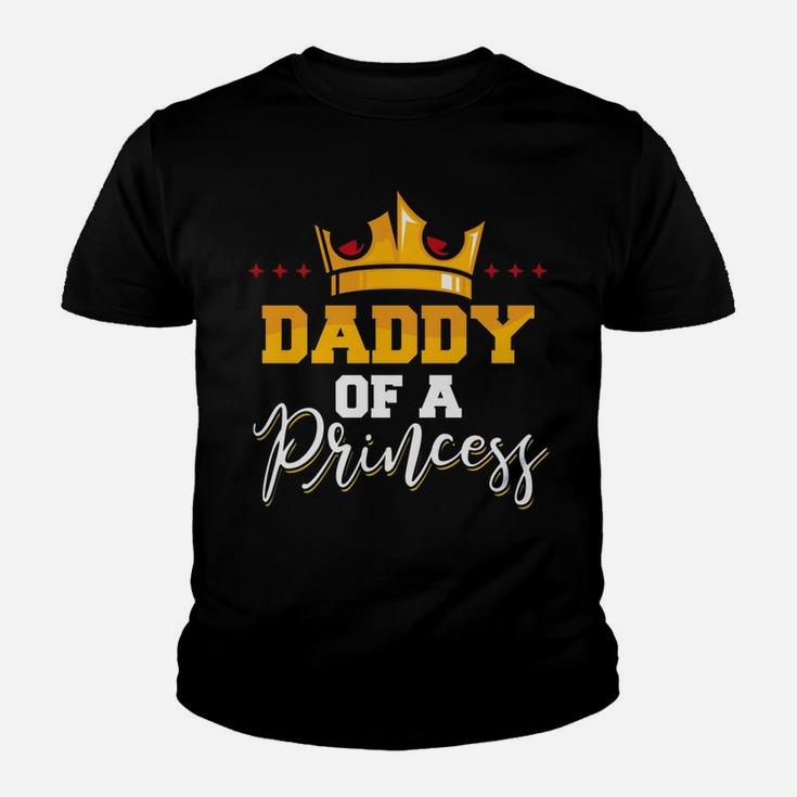 Mens Daddy Of A Princess Father And Daughter Matching Youth T-shirt