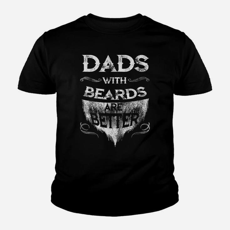 Mens Dads With A Beards Are Better Father's Day Gift For Daddy Youth T-shirt