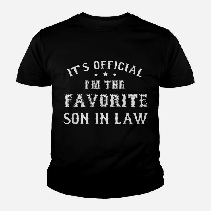Mens Favorite Son In Law Funny Gift From Father Mother In Law Youth T-shirt