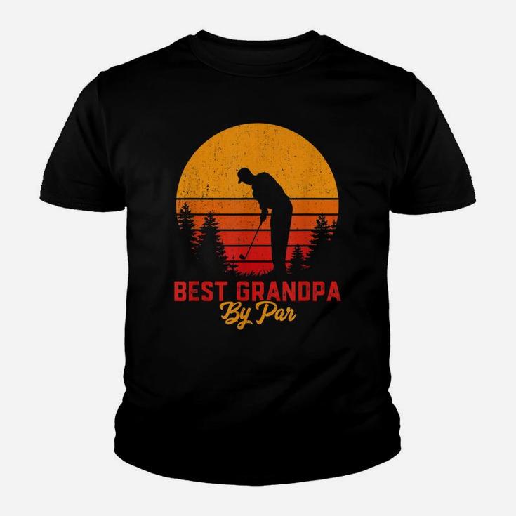Mens Funny Fathers Day  Best Grandpa By Par Golf Love Gift Youth T-shirt