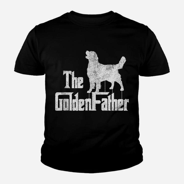 Mens Golden Retriever Dog Father Funny Doggie Puppy Daddy Dada Youth T-shirt