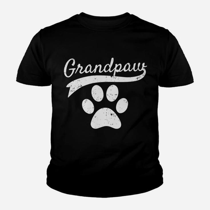 Mens Grandpaw Grand Paw Dog Lovers Grandpa Vintage Athletic Gift Youth T-shirt