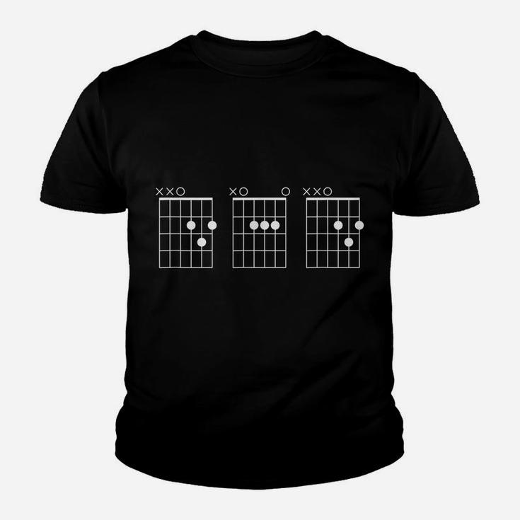 Mens Guitarist Dad Fathers Day Shirt - Dad Guitar Chords Youth T-shirt
