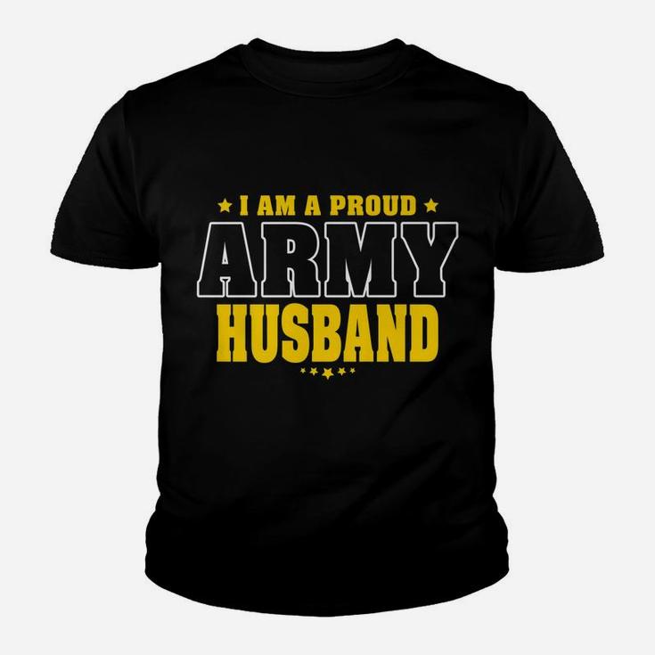 Mens I Am A Proud Army Husband Patriotic Pride Military Spouse Youth T-shirt