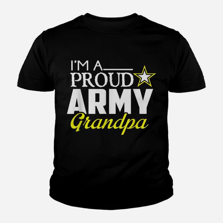 Mens I'm A Proud Army Grandpa T Shirt - Military Grandpa Tee Youth T-shirt