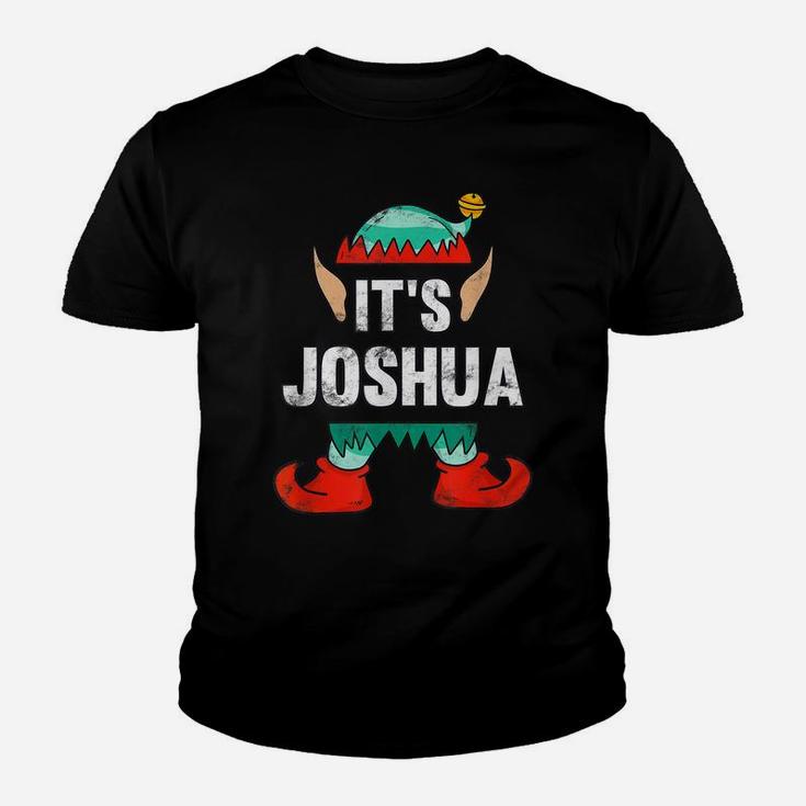 Mens It's Joshua Elf Personalized First Name Christmas Gift Youth T-shirt