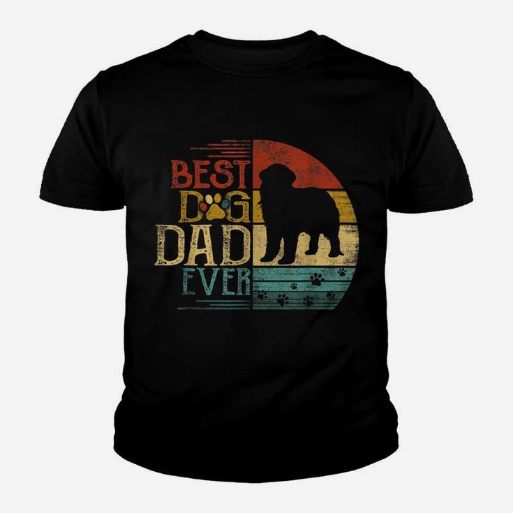 Mens Newfoundland Vintage Dog Dad Shirt Cool Father's Day Retro Youth T-shirt