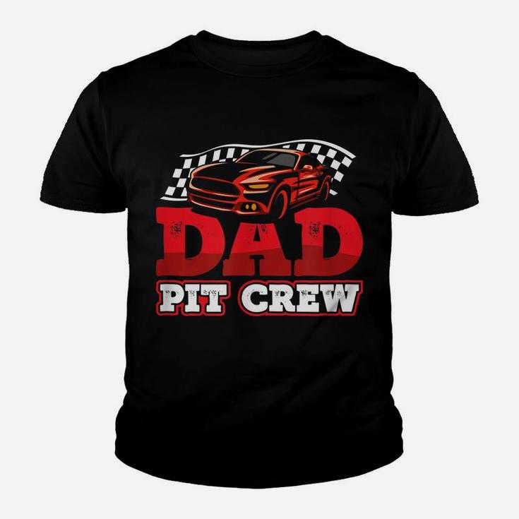 Mens Race Car Birthday Party Racing Family Dad Pit Crew Youth T-shirt