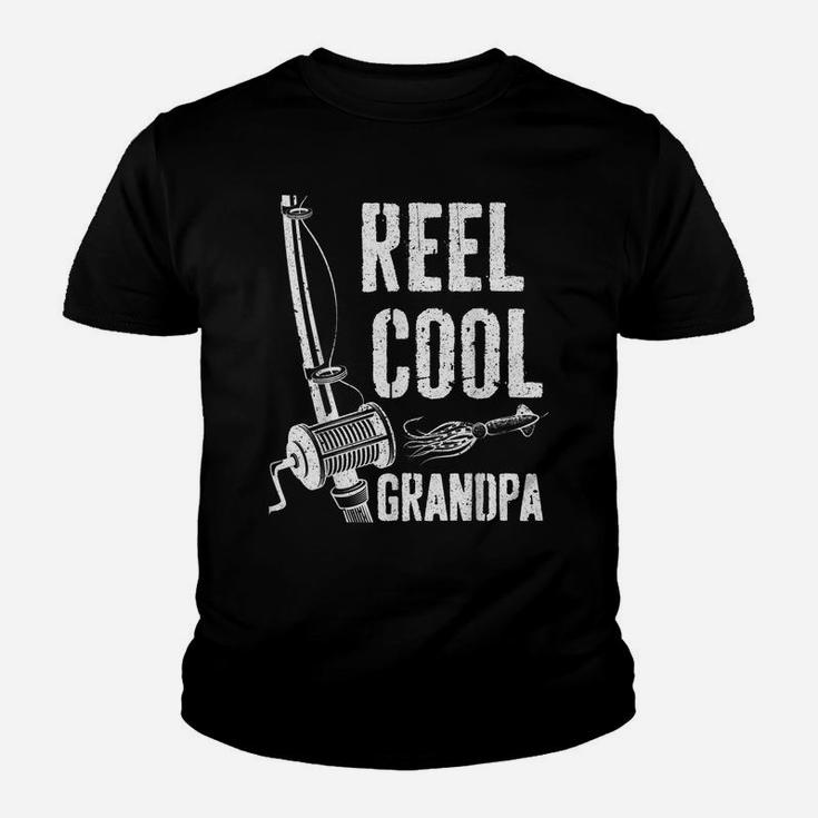 Mens Reel Cool Grandpa  Fishing Father's Day Gift Shirt Youth T-shirt