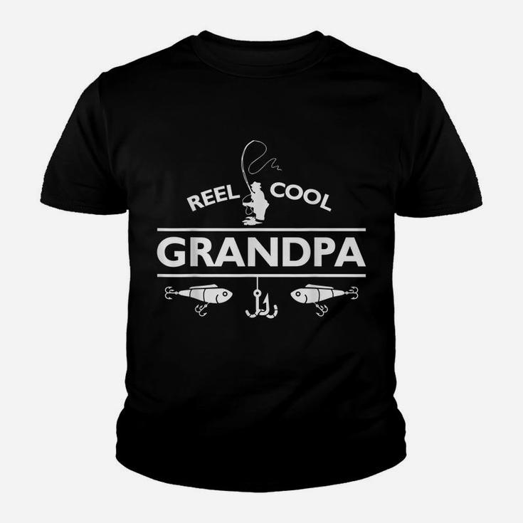 Mens Reel Cool Grandpa Fishing  Father's Day Gift Youth T-shirt