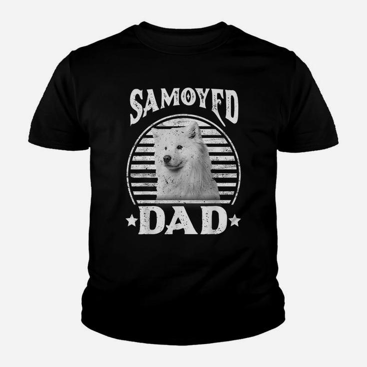 Mens Samoyed Dad Retro Happy Father's Day Youth T-shirt