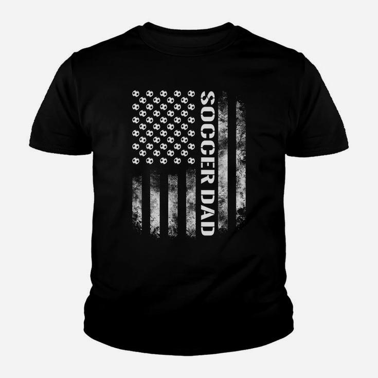 Mens Soccer Dad Funny Usa Flag Father's Day Gift Youth T-shirt