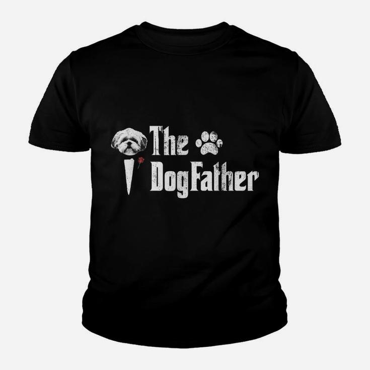 Mens Thes Dogfatherss Shih Tzu Dog Dad Tshirt Father's Day Youth T-shirt