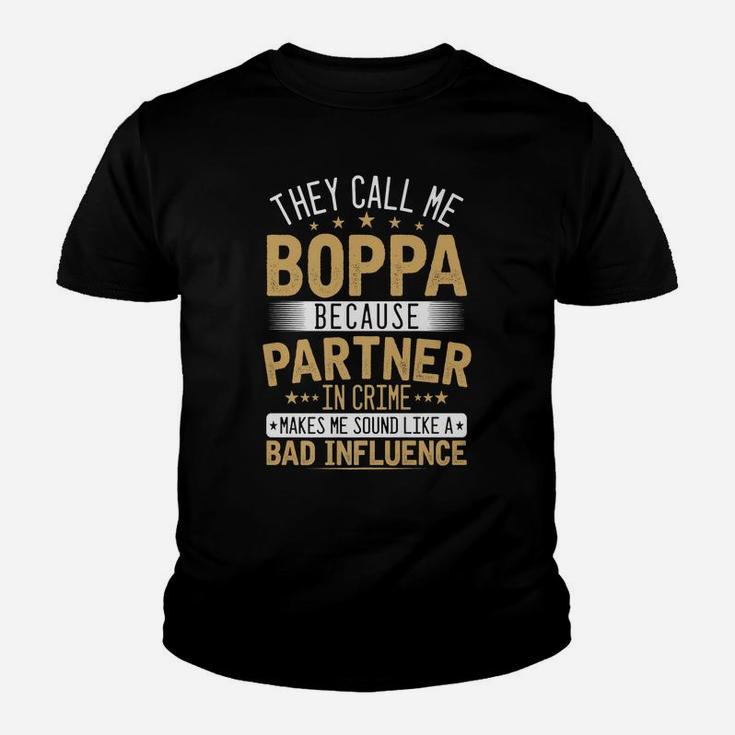 Mens They Call Me Boppa - Xmasfather's Day Grandpa Youth T-shirt