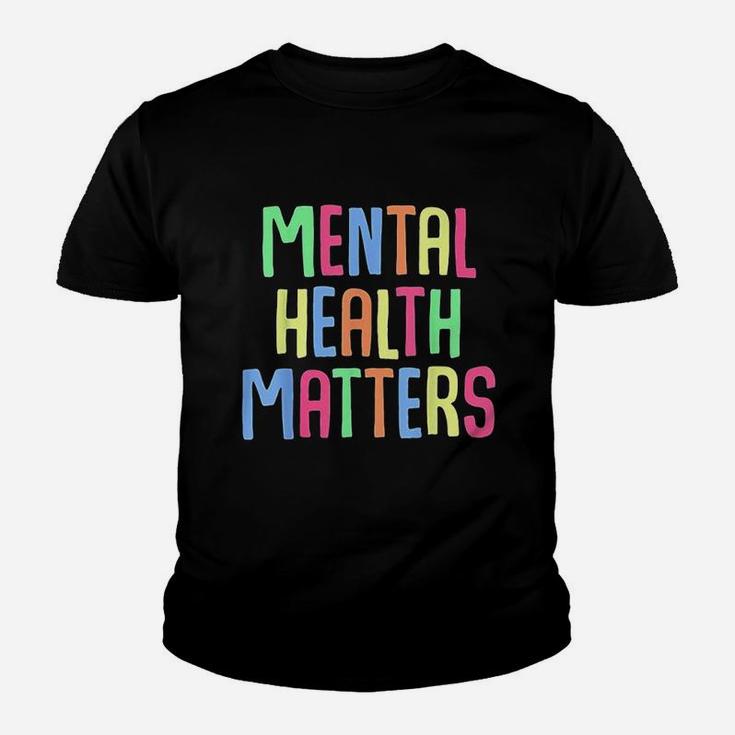 Mental Health Matters Depression Awareness Support Colorful Youth T-shirt