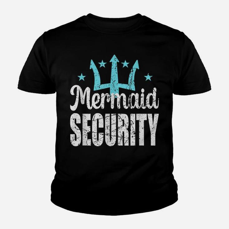 Mermaid Security Merdad Mermen Mermaid Birthday Theme Youth T-shirt