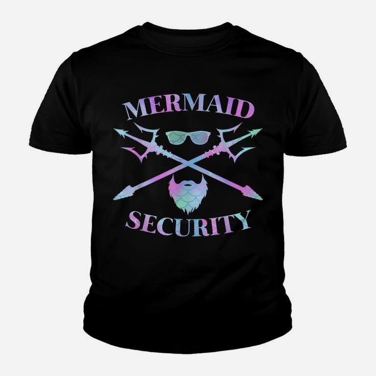 Merman Mermaid Security Funny Lifeguard Swimmer Costume Gift Youth T-shirt