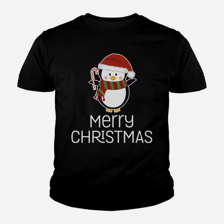 Merry Christmas Cute Penguin Happy Holiday Xmas Pun Humor Youth T-shirt