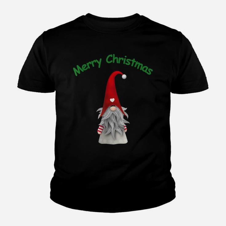 Merry Christmas Gnome Original Vintage Graphic Design Saying Youth T-shirt