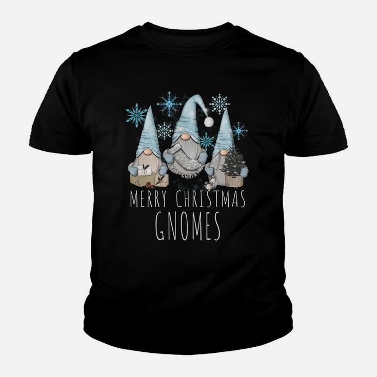 Merry Christmas Gnomies Winter Snowflake Funny Gnome Gift Youth T-shirt