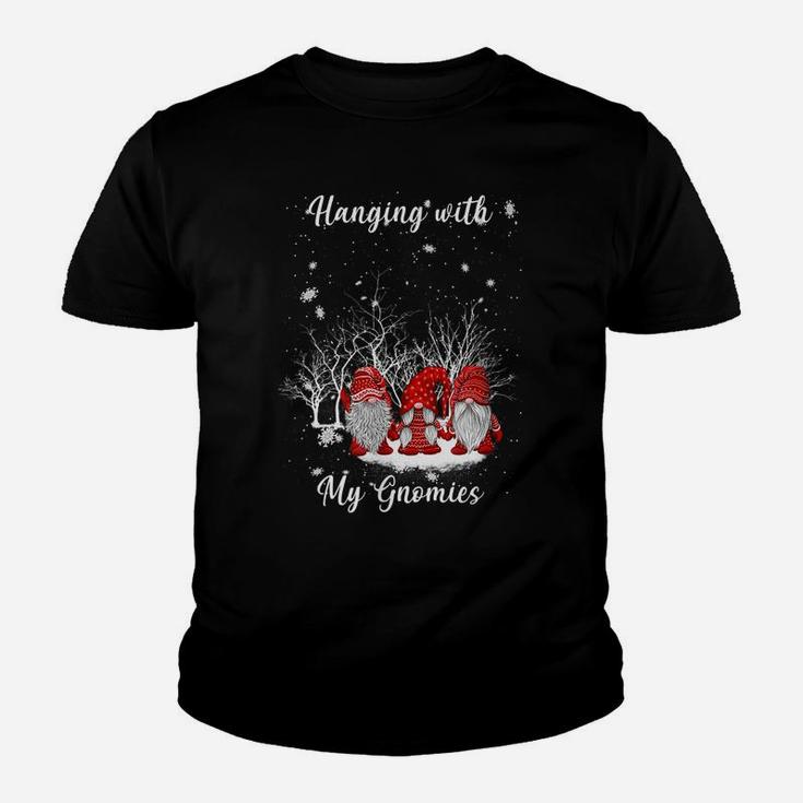 Merry Christmas Hanging With My Gnomies Gnome Youth T-shirt