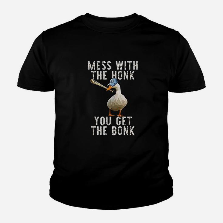 Mess With The Honk You Get The Bonk  Goose Game Meme Gift Youth T-shirt