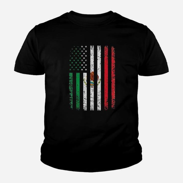 Mexico Flag Gift 4Th Of July Usa American Mexican Flag Youth T-shirt
