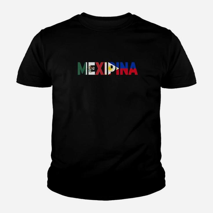 Mexipina Half Mexican Filipina With Mexico Philippines Flag Youth T-shirt