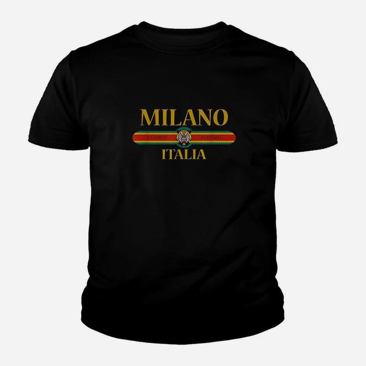 Milano Italia Fashion Tiger Face Milan Italy Vintage Graphic Youth T-shirt