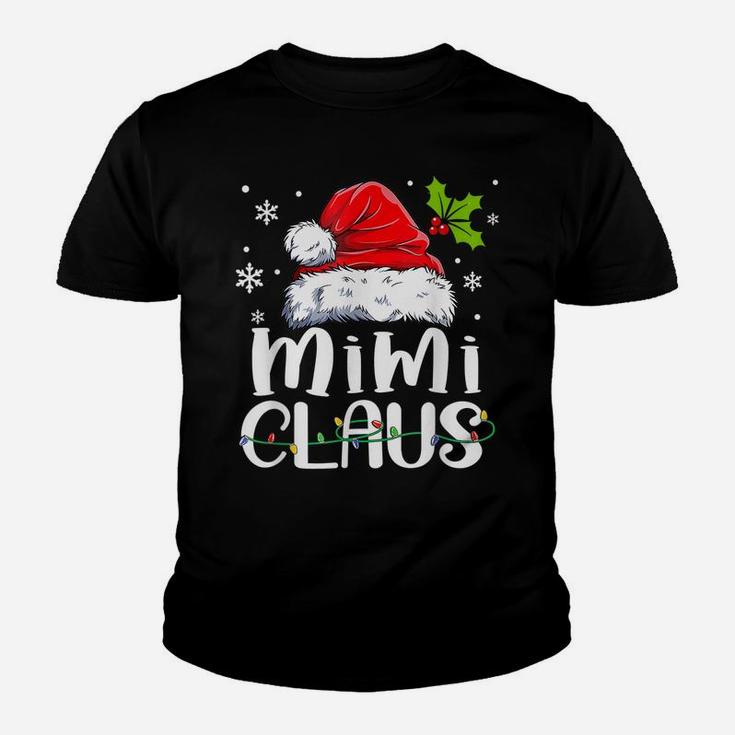 Mimi Claus Shirt Christmas Pajama Family Matching Xmas Youth T-shirt