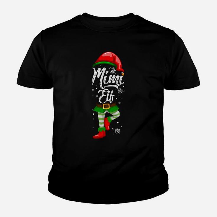 Mimi Elf Matching Family Christmas  Pajamas Elves Youth T-shirt
