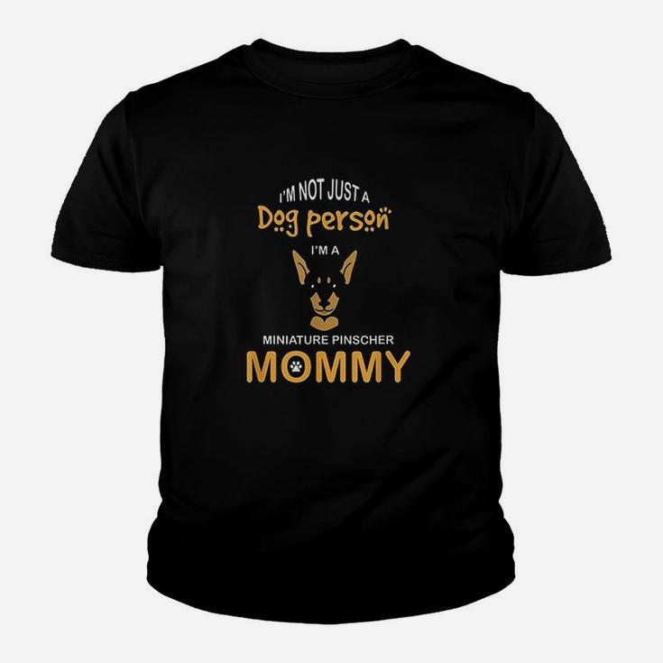 Min Pin Mom Dog Mommy Doberman Youth T-shirt