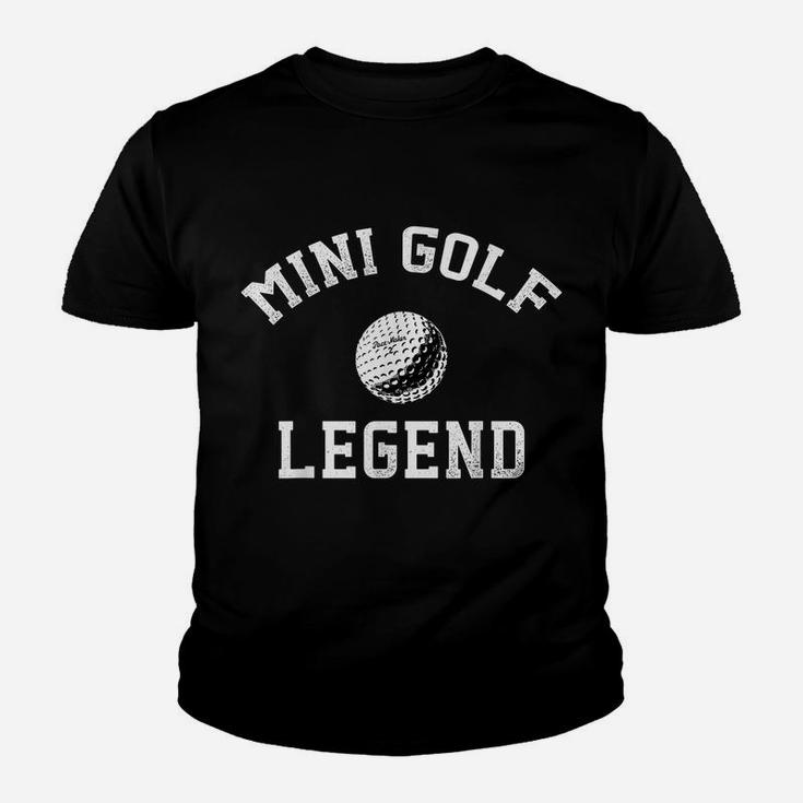 Mini Golf Legend  Funny Miniature Golfer Ball Tee Youth T-shirt