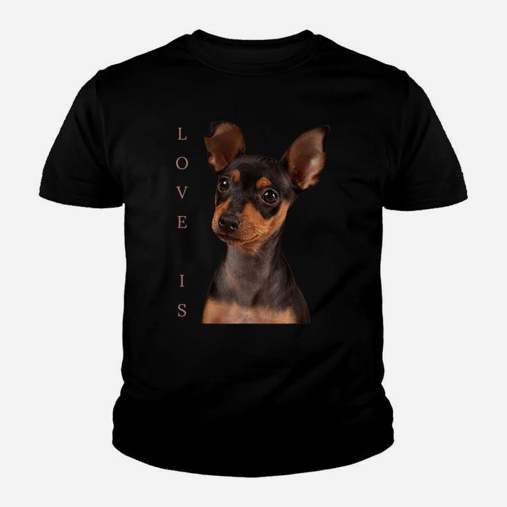 Miniature Pinscher Shirt Dog Mom Dad Tshirt Love Puppy Pet Youth T-shirt