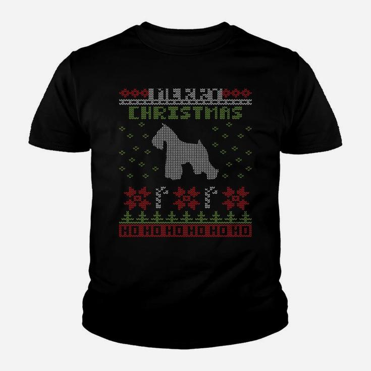 Miniature Schnauzer Dog Ugly Christmas Sweater Sweatshirt Sweatshirt Youth T-shirt