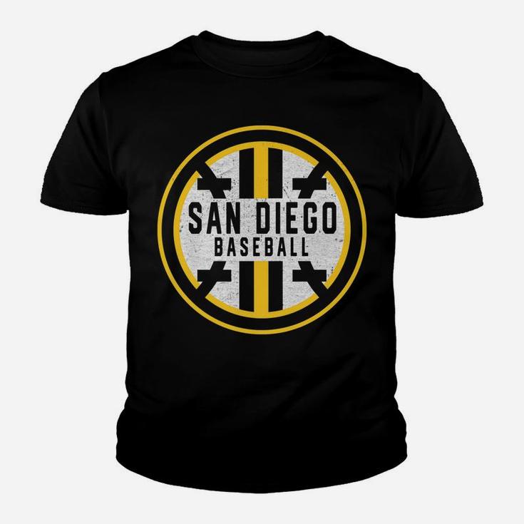 Minimalist San Diego Baseball Badge Design Youth T-shirt