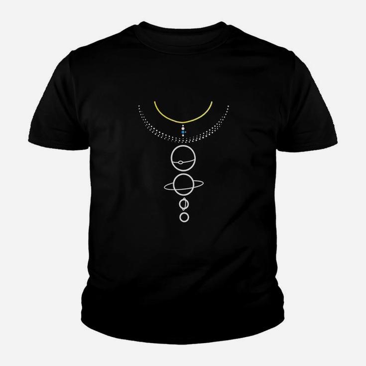Minimalist Solar System  Cool Artistic Astronomy Planet Nerd Space Youth T-shirt