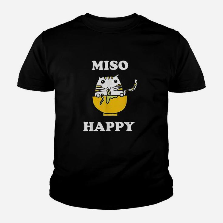 Miso Happy Japanese Cat Lover Youth T-shirt