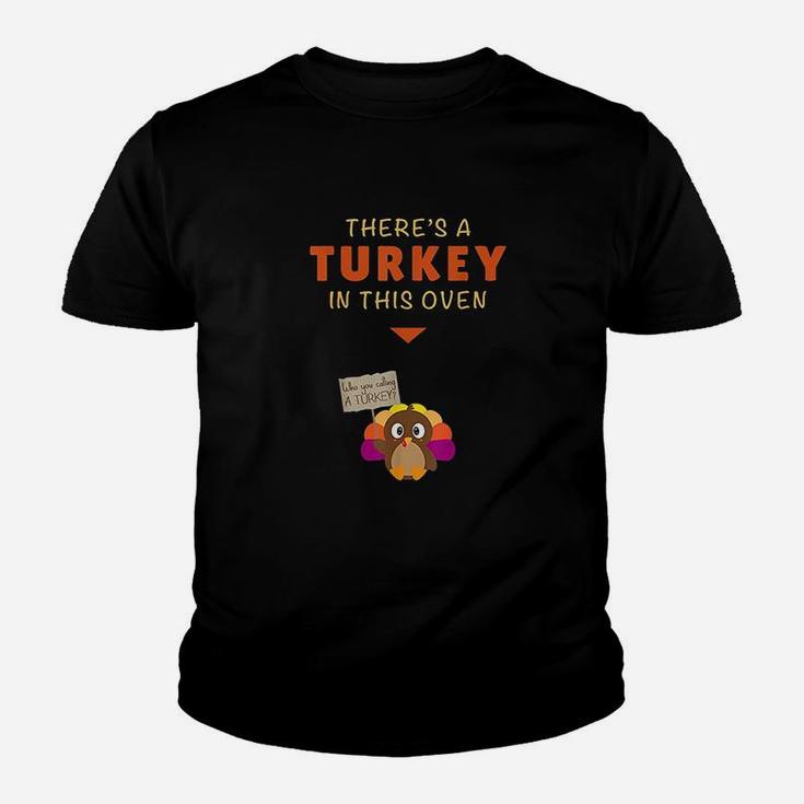 Mom Funny Turkey Thanksgiving Announcement Youth T-shirt