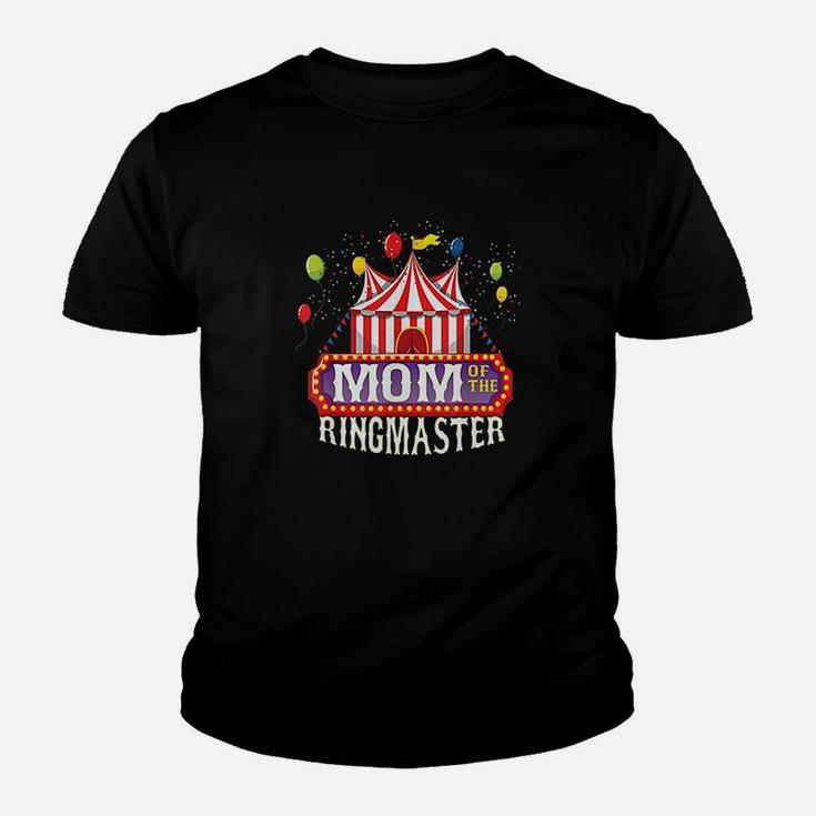 Mom Of The Birthday Ringmaster Kids Circus Party Bday Youth T-shirt