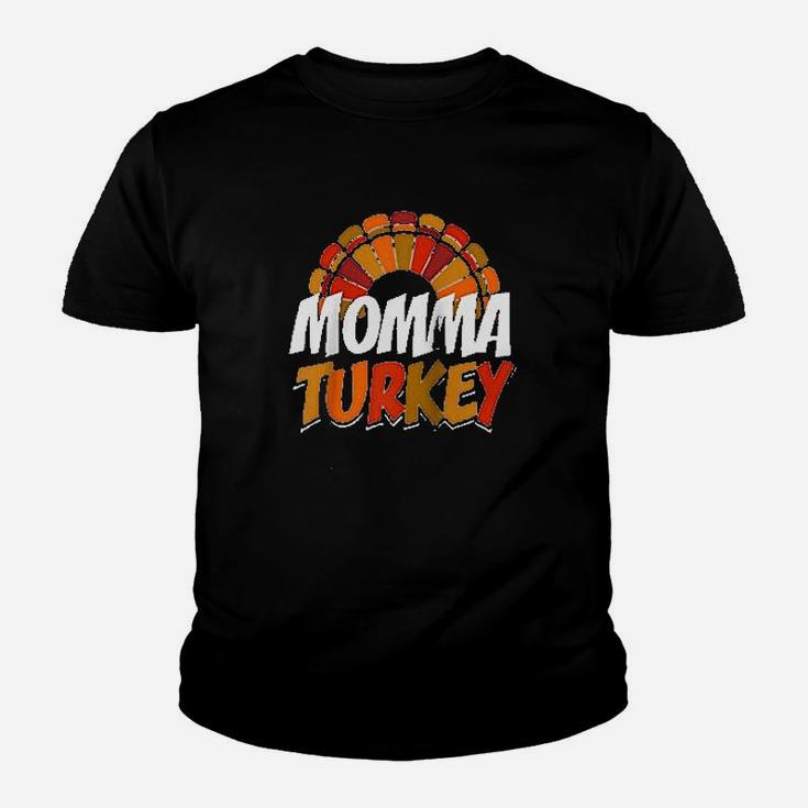 Momma Turkey Thanksgiving Youth T-shirt