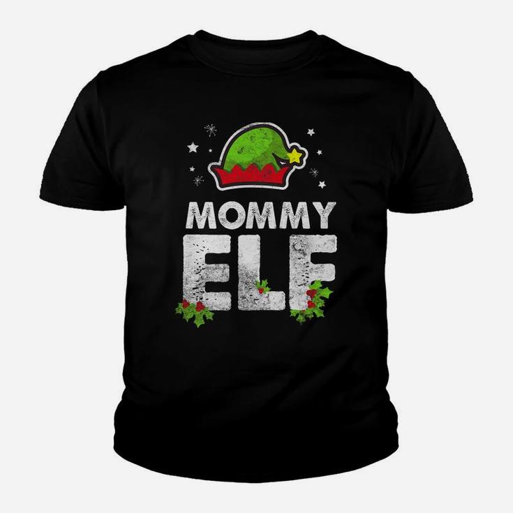 Mommy Elf Matching Family Christmas Youth T-shirt