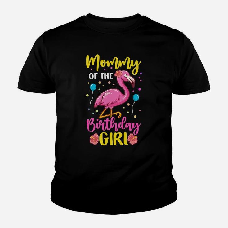 Mommy Of The Birthday Girl Flamingo Party Family Youth T-shirt