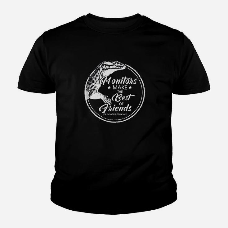 Monitor Makes The Best Friend Monitor Lizard Gift Reptile Youth T-shirt