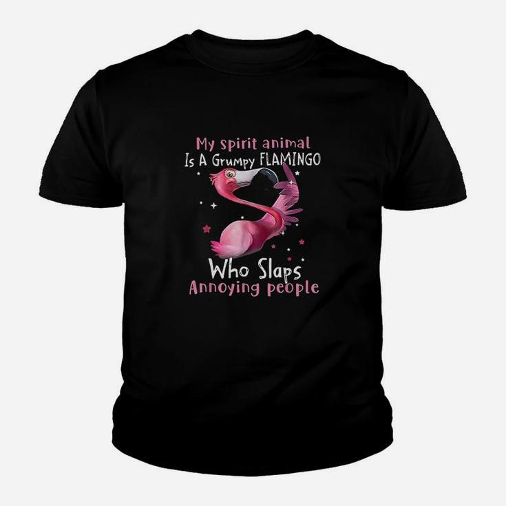 Mothers Day My Spirit Animal Is A Grumpy Flamingo Lover Youth T-shirt